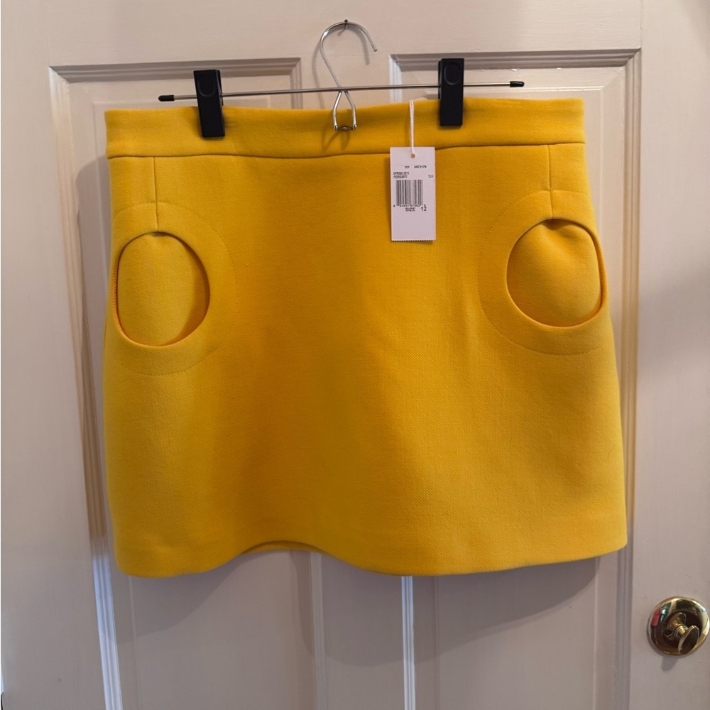 Michael Kors Vibrant Yellow Mini Skirt